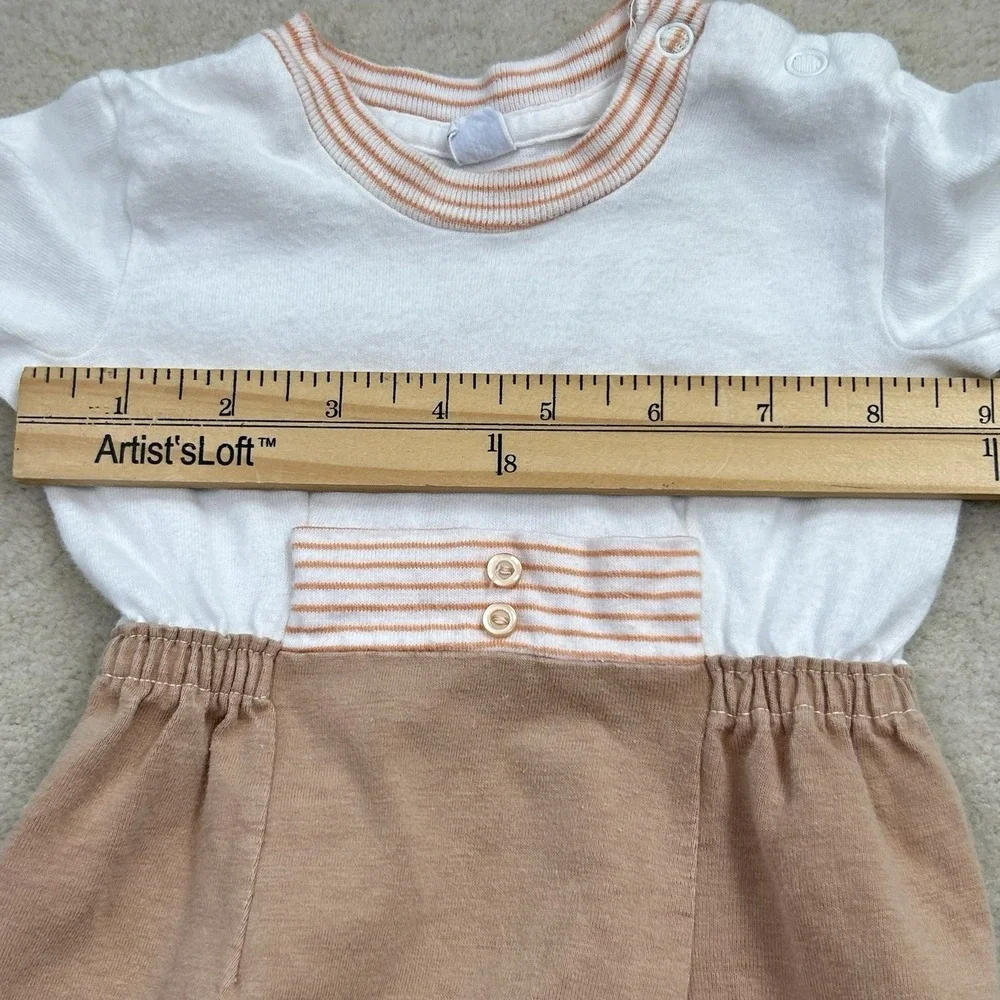 Vintage Carters Cotton Romper Boys One Piece 6 Months Snap Summer